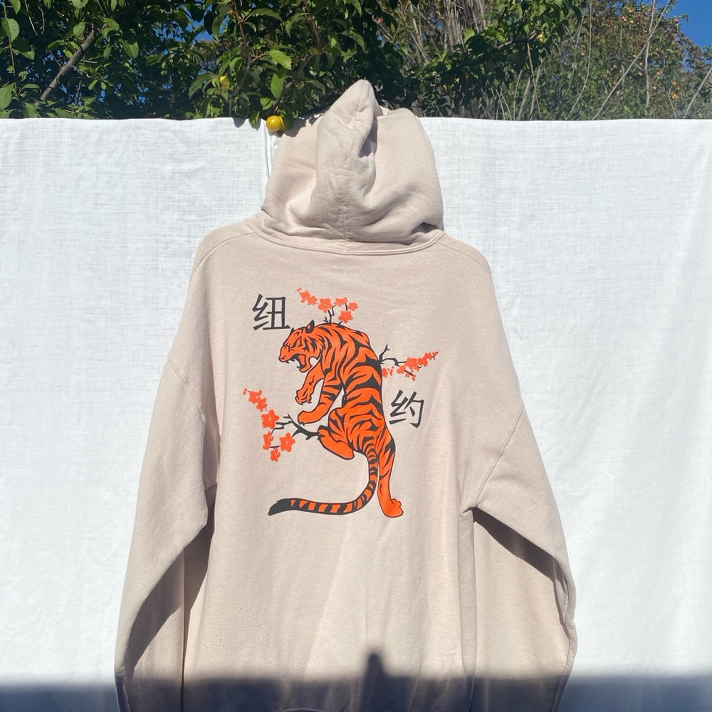 Tiger print hoodie